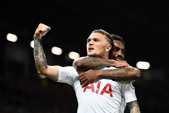 Trippier in action for Tottenham Hotspur