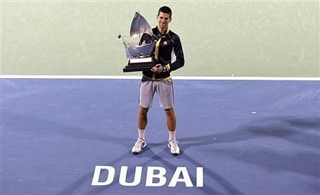 Djokovic lifted his 4th Dubai Open title in 2013