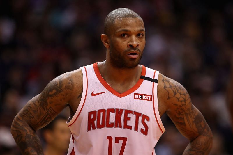 PJ Tucker in action against the Phoenix Suns earlier this month