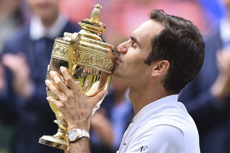Roger Federer has won the Wimbledon title on eight occasions.