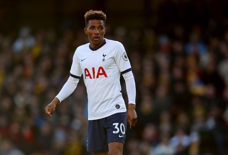 Tottenham&#039;s Gedson Fernandes against Watford in the Premier League.