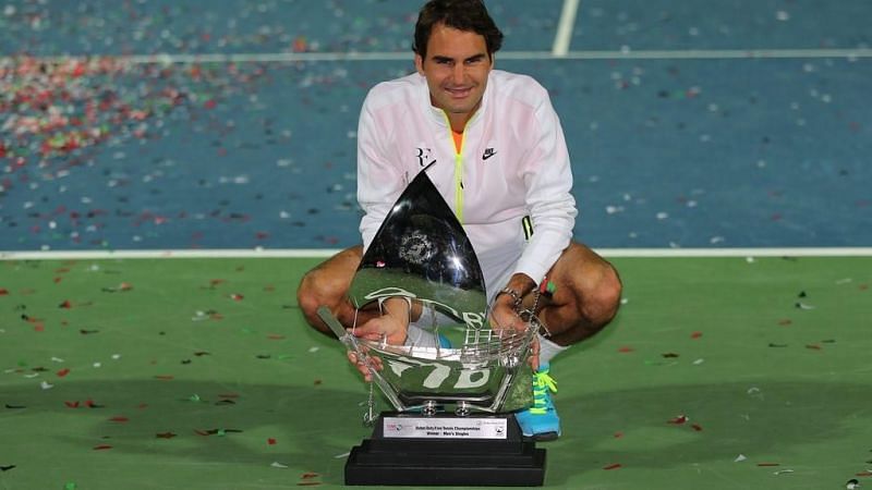 Federer beat Djokovic in the 2015 final to win his 7th Dubai Open title