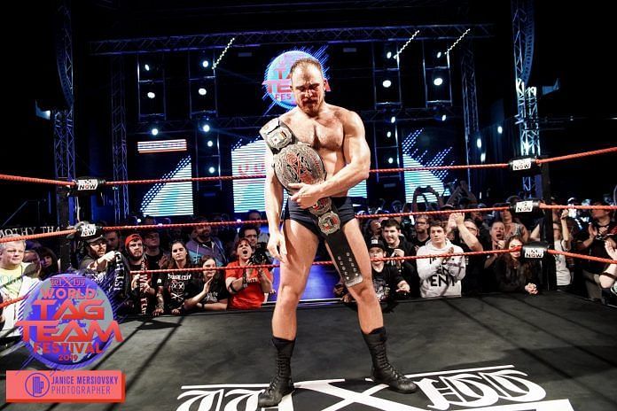 Timothy Thatcher as the wXw Champion(Image Courtesy: Last Word on Pro Wrestling)