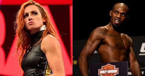 Becky Lynch and Jon Jones.