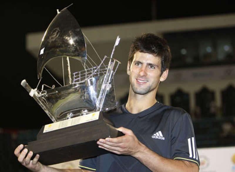 Djokovic lifted his first title at the Dubai Open in 2009