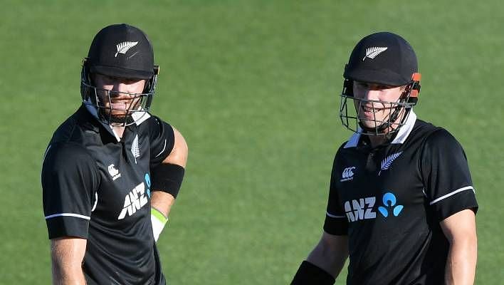 Martin Guptill and Henry Nicholls laid a solid foundation for the other batsmen to build on.
