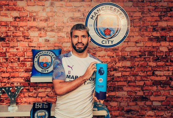 Aguero win his first Player of the month award this season
