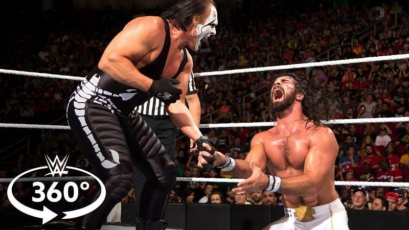 Despite spending the overwhelming majority of his career outside the WWE, Sting faced Seth Rollins for the WWE title