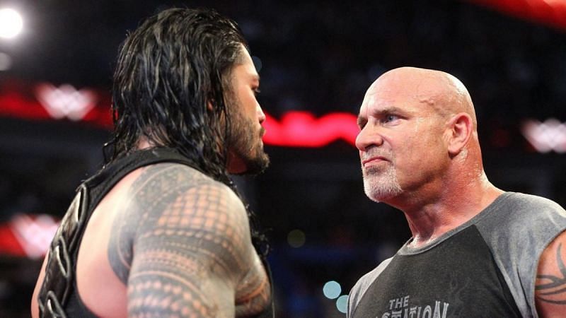 Roman Reigns and Goldberg