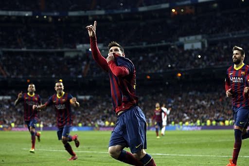 Messi surpassed Alfredo Di Stefano with a hat-trick at the Santiago Bernabeu