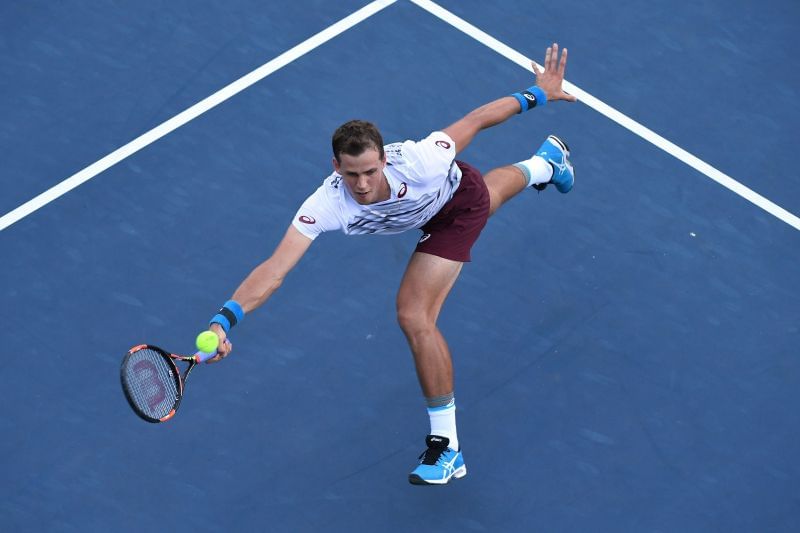 Pospisil is very comfortable at the net and loves to finish points quickly.