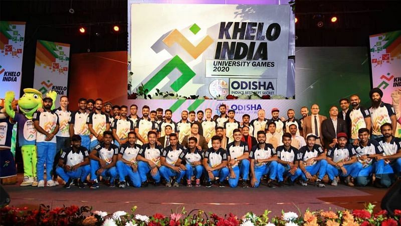 Indian sports minister Kiren Rijiju in the launch of 1st KIUG 2020