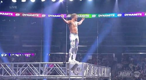 Cody jumped off a Steel Cage at the end of the episode!