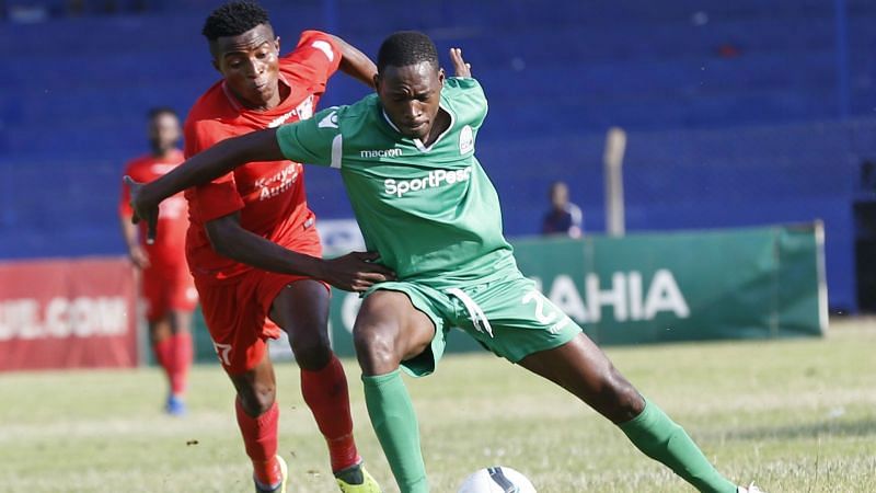 Charles Momanyi in action in the Kenyan Premier League