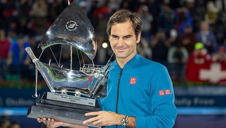 Federer lifted his 8th Dubai title in 2019, in his 10th final at the tournament