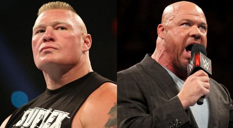 Lesnar and Angle