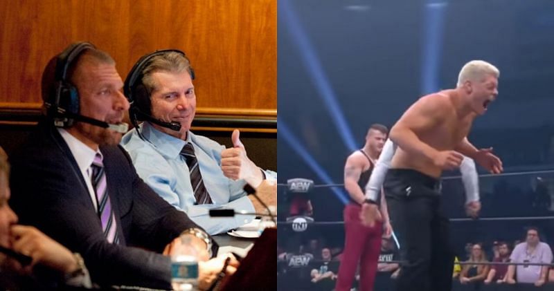 Vince seems to be indifferent to AEW (Pic source: WWE/AEW)