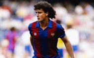 Mark Hughes in action for Barcelona