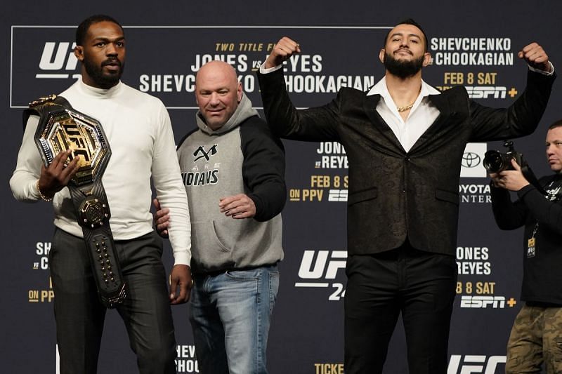 Dominick Reyes and Jon Jones (left) will face-off at UFC 247 (Image courtesy: Bloody Elbow)