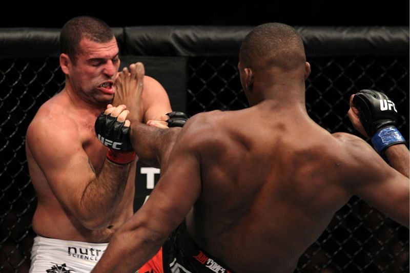 Jones opened his fight with Shogun Rua with an unexpected flying knee
