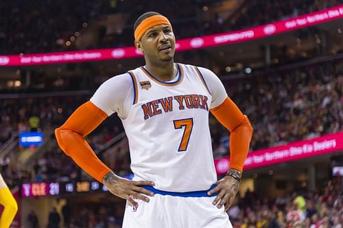 Carmelo Anthony spent seven seasons with the New York Knicks before leaving in 2017