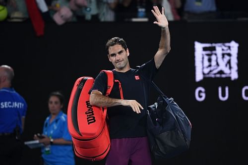 Federer at this year's Australian Open