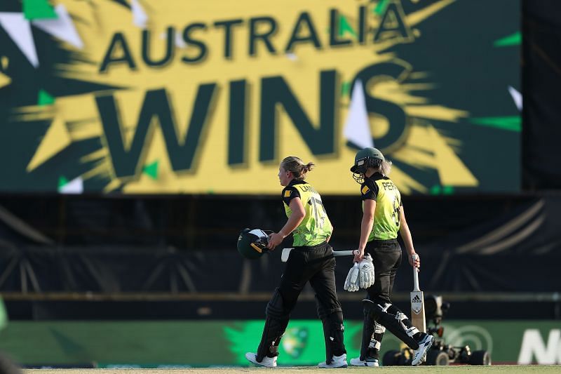 Rachael Haynes and Meg Lanning&#039;s 95-run partnership helped Australia beat Sri Lanka