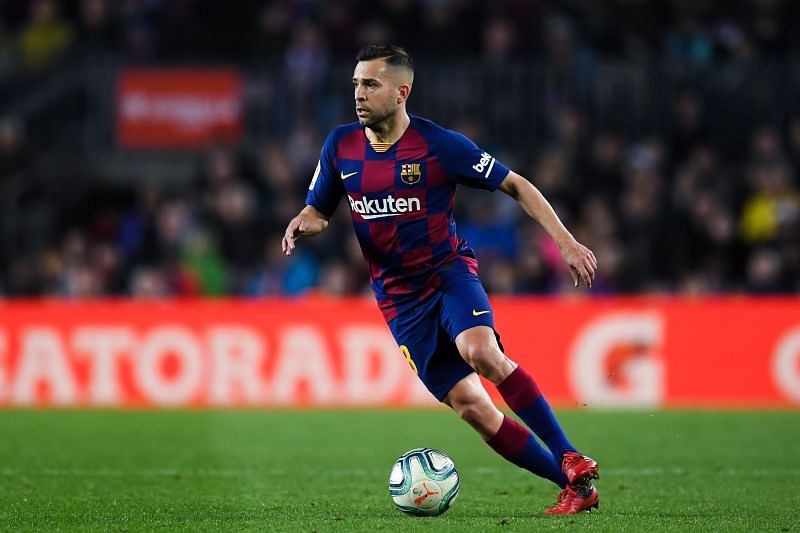 Jordi Alba pulled up with an injury