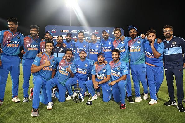 न्यूजीलैंड को टी20 सीरीज में 5-0 से हराने के बाद भारतीय टीम