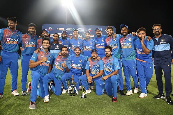 न्यूजीलैंड को टी20 सीरीज में 5-0 से हराने के बाद भारतीय टीम