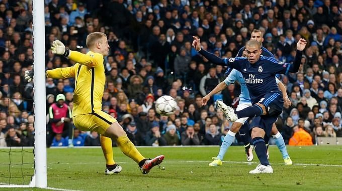 Joe Hart kept out Real&#039;s forward line to secure a 0-0 draw for City in 2016