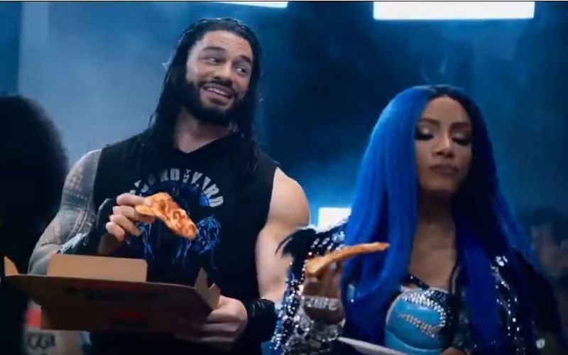 Roman Reigns and Sasha Banks were featured in a commercial