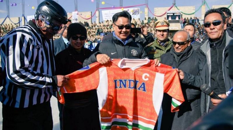 Kiren Rijiju during the inauguration of Khelo India Winter Games