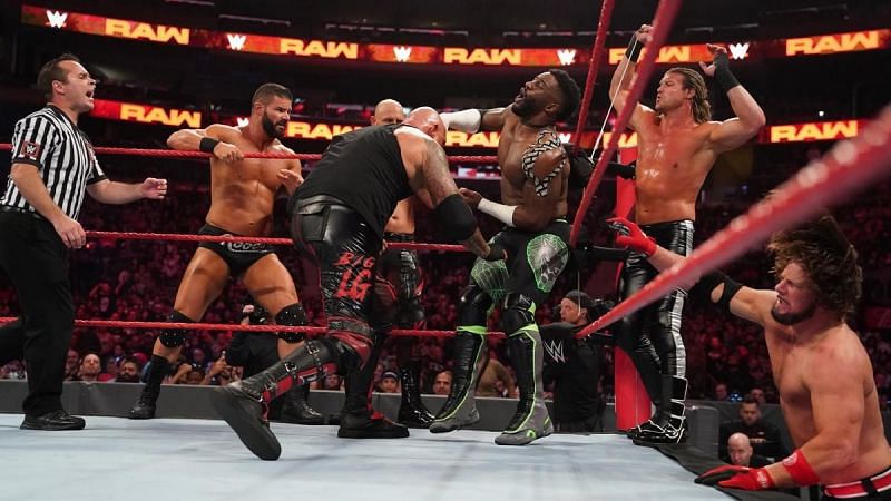 Cedric in action on RAW, back when he was being featured prominently on the Red brand