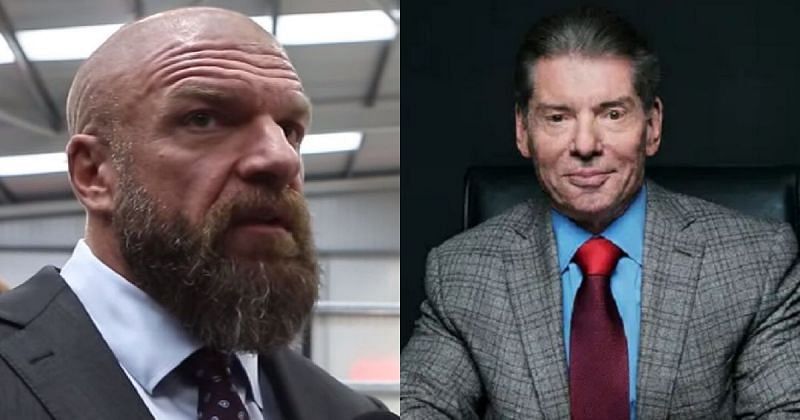 Triple H and Vince McMahon.
