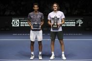 Felix Auger Aliassime and Stefanos Tsitsipas