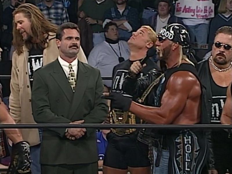 Rick Rude with the nWo - the same night he also appeared on Raw