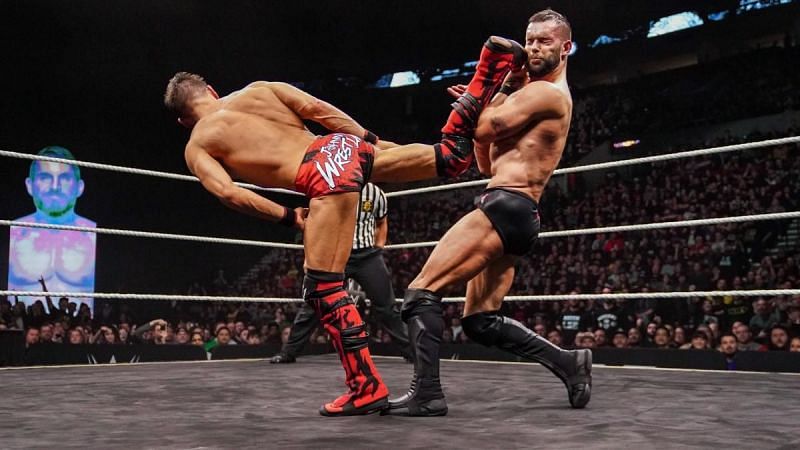 This is one of many painful strikes in an incredible NXT TakeOver: Portlan match