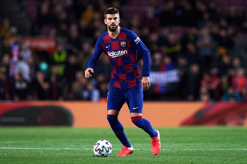 Pique was injured late in the clash with Athletic Bilbao