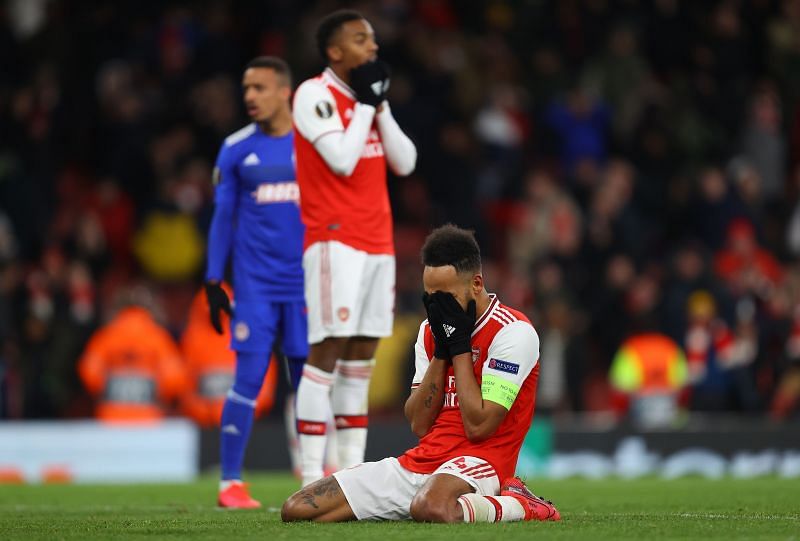 Arsenal put up a disappointing performance against olympiakos on Thursday night