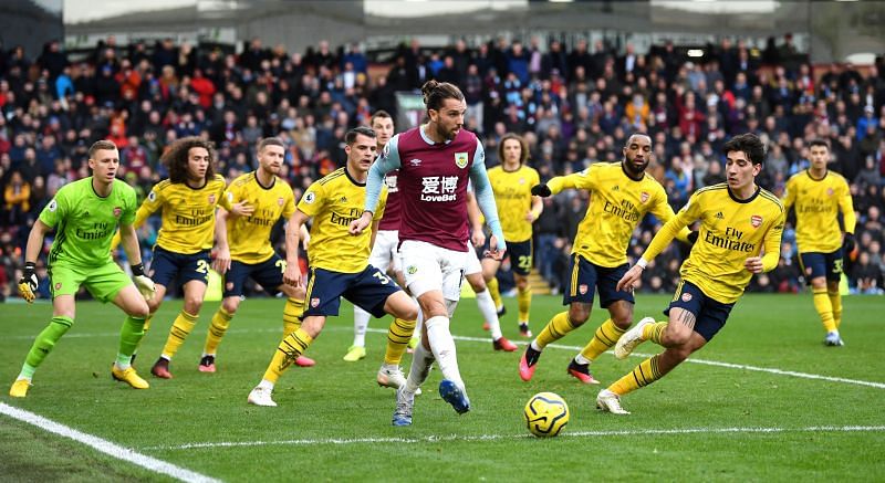 Burnley FC and Arsenal FC played out a goalless draw at Turf Moor