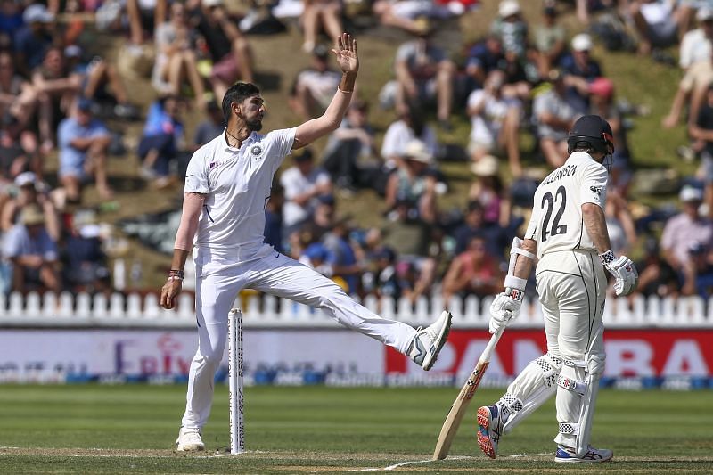 Ishant Sharma in action against New Zealand