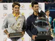 Djokovic beats Federer to win a three peat in Dubai