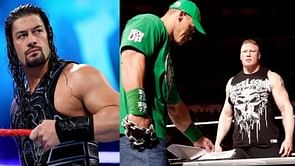 Roman Reigns reacts to John Cena calling Brock Lesnar "best performer ever"