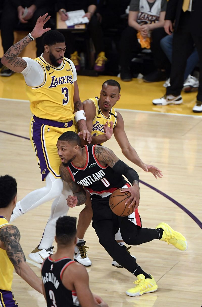 Portland Trail Blazers v Los Angeles Lakers