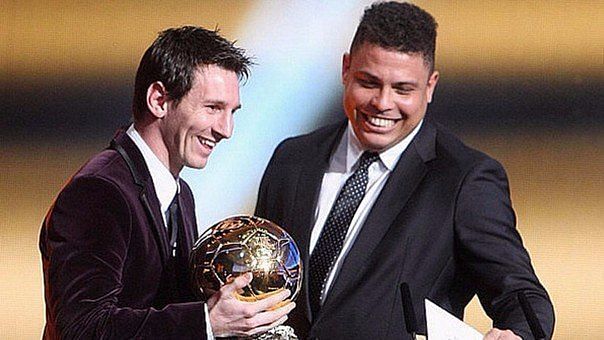 Lionel Messi and Ronaldo Nazario