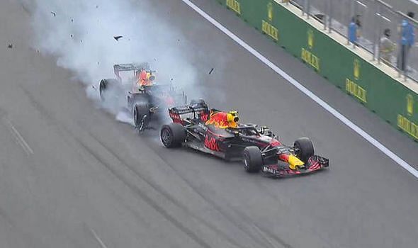 The Baku crash between Verstappen and Ricciardo