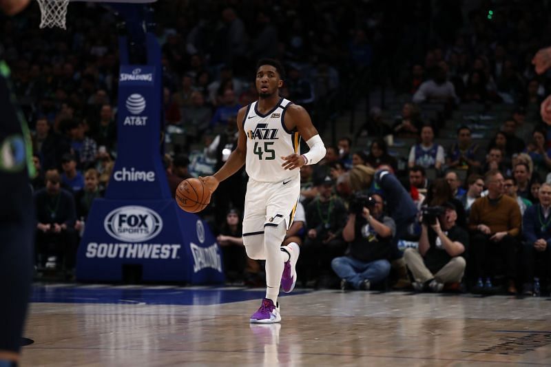 Donovan Mitchell in action for the Utah Jazz