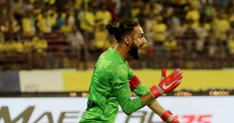 Amrinder Singh pulled off a stunning save against Jamshedpur FC