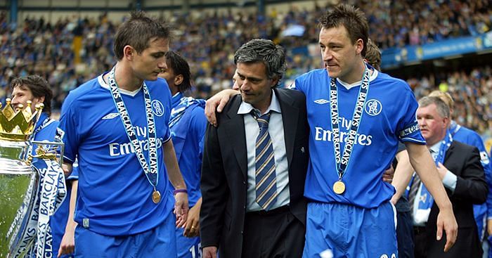 Jose Mourinho led Chelsea to their first title in 50 years in his maiden season at the club